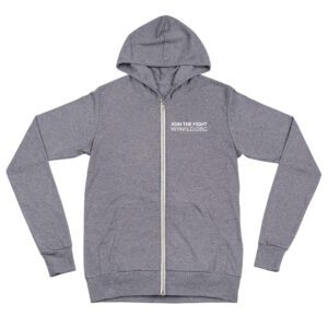Light Round Logo Zip Hoodie