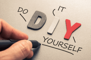 Visual representation of DIY marketing — Do It Yourself concept